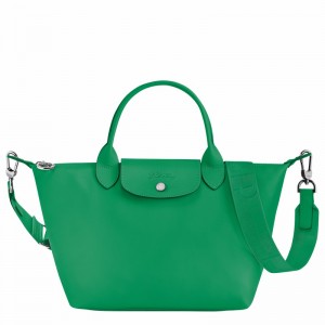 Green Longchamp Le Pliage Xtra S Handbag - Leather UK | L1512987249