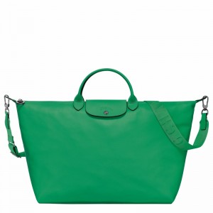 Green Longchamp Le Pliage Xtra S Travel bag - Leather UK | L1624987249-