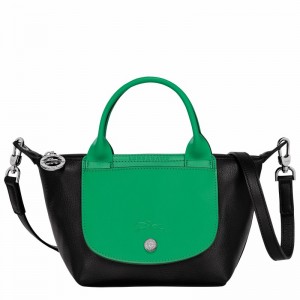 Green Longchamp Le Pliage Xtra XS Handbag - Leather UK | L1500HFJ129