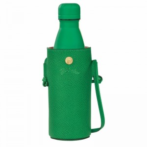 Green Longchamp ÉPURE Bottle holder - Leather UK | 34186HYZ129