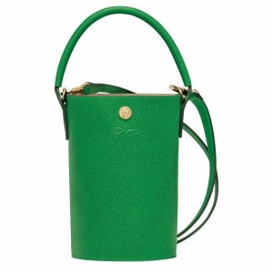 Green Longchamp ÉPURE XS Crossbody bag - Leather UK | 10213HYZ129