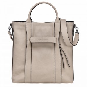 Grey Longchamp 3D L Tote bag - Leather UK | 20052HCV299