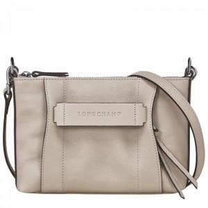 Grey Longchamp 3D S Crossbody bag - Leather UK | 10199HCV299