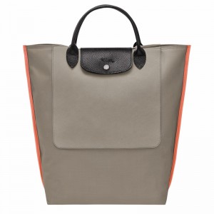 Grey Longchamp Cabas M Tote bag - Canvas UK | 10264093266-