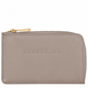 Grey Longchamp Le FOULONNÉ Card holder - Leather UK | 30036021P55-