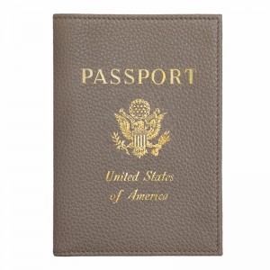 Grey Longchamp Le FOULONNÉ Passport cover - Leather UK | L3416021USP55-