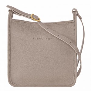 Grey Longchamp Le FOULONNÉ S Crossbody bag - Leather UK | 10138021P55