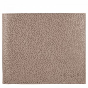 Grey Longchamp Le FOULONNÉ Wallet - Leather UK | L3508021F78-