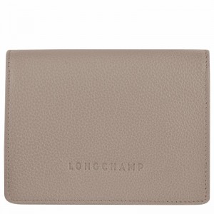 Grey Longchamp Le FOULONNÉ Wallet - Leather UK | 30021021P55-