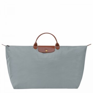 Grey Longchamp Le Pliage Original M Travel bag - Recycled canvas UK | L1625089P80-