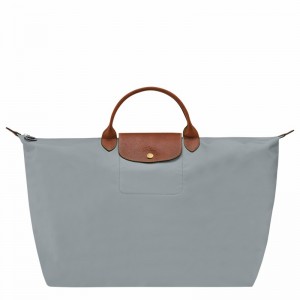 Grey Longchamp Le Pliage Original S Travel bag - Recycled canvas UK | L1624089P80-