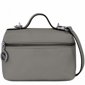 Grey Longchamp Le Pliage Xtra XS Vanity - Leather UK | 10187987P55