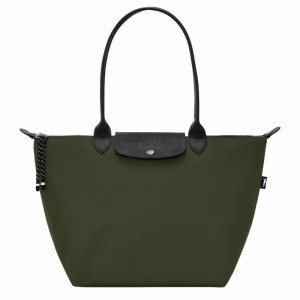 Khaki Longchamp Le Pliage Energy L Tote bag - Recycled canvas UK | L1899HSR892