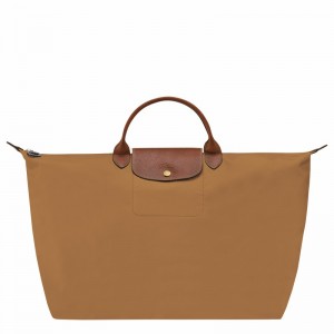 Khaki Longchamp Le Pliage Original S Travel bag - Recycled canvas UK | L1624089P86