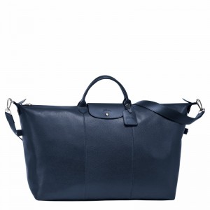 Navy Longchamp Le FOULONNÉ S Travel bag - Leather UK | L1624021556-