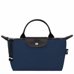 Navy Longchamp Le Pliage Energy Pouch - Recycled canvas UK | 30030HSR006