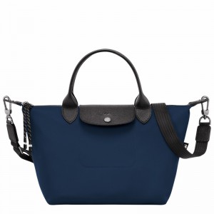 Navy Longchamp Le Pliage Energy S Handbag - Recycled canvas UK | L1512HSR006