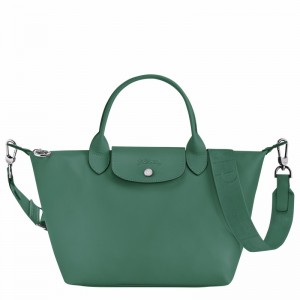 Olive Longchamp Le Pliage Xtra S Handbag - Leather UK | L1512987D90