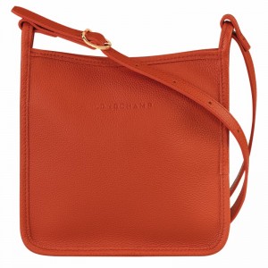 Orange Longchamp Le FOULONNÉ S Crossbody bag - Leather UK | 10138021685