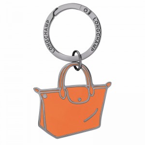 Orange Longchamp Le Pliage Key rings - Metal UK | 36070MET017