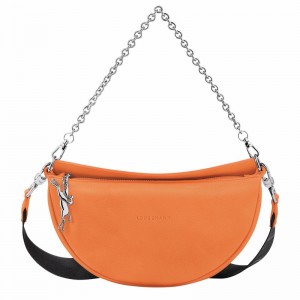 Orange Longchamp Smile S Crossbody bag - Leather UK | 10224HDS217