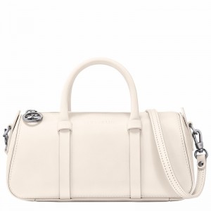 White Longchamp Daylong S Handbag - Leather UK | 10270HFK037