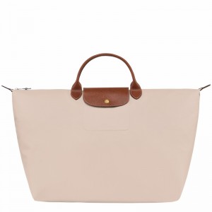 White Longchamp Le Pliage Original S Travel bag - Recycled canvas UK | L1624089P71