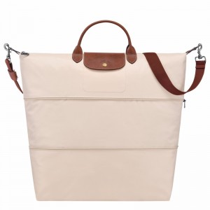 White Longchamp Le Pliage Original Travel bag expandable - Recycled canvas UK | L1911089P71-