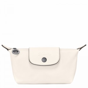 White Longchamp Le Pliage Xtra Pouch - Leather UK | 34174987037