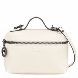 White Longchamp Le Pliage Xtra XS Vanity - Leather UK | 10187987037