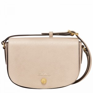 White Longchamp ÉPURE S Crossbody bag - Leather UK | 10253HYZ555