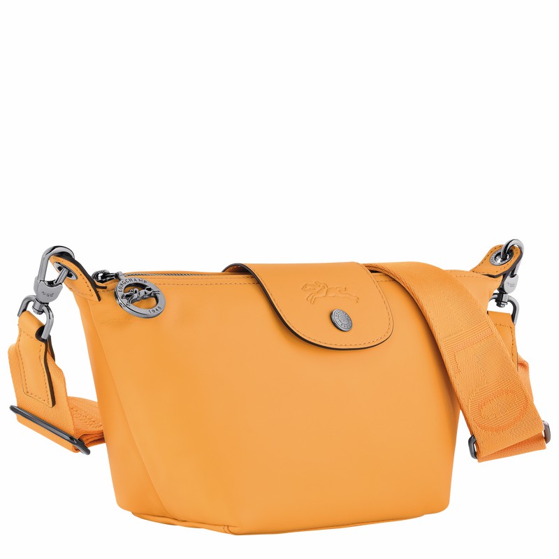 Apricot Longchamp Le Pliage Xtra XS Crossbody bag - Leather UK | 10212987222