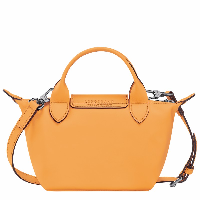 Apricot Longchamp Le Pliage Xtra XS Handbag - Leather UK | L1500987222