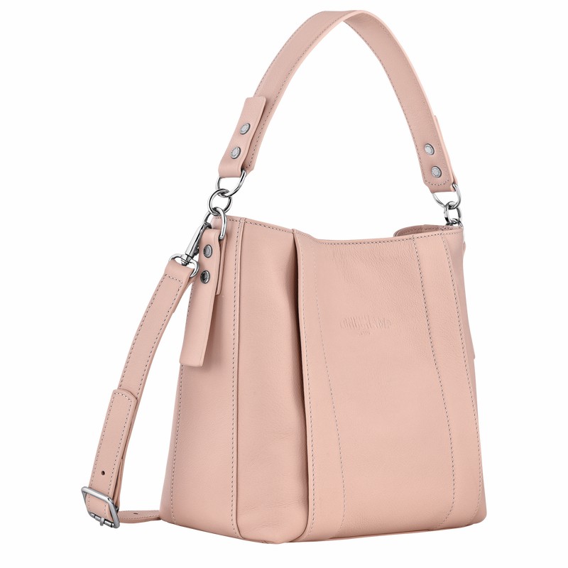 Beige Longchamp 3D S Crossbody bag - Leather UK | 10215HFA542