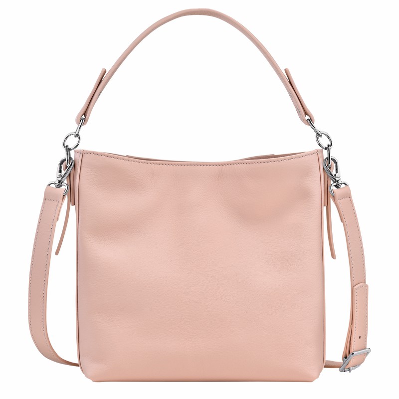 Beige Longchamp 3D S Crossbody bag - Leather UK | 10215HFA542