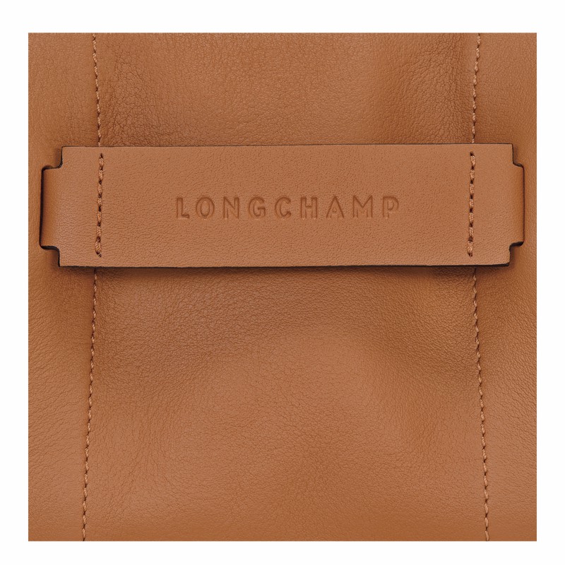 Beige Longchamp 3D S Crossbody bag - Leather UK | 10199HCV016