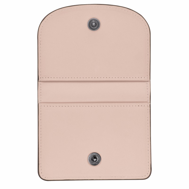 Beige Longchamp Le Pliage Xtra Card holder - Leather UK | 30039987542