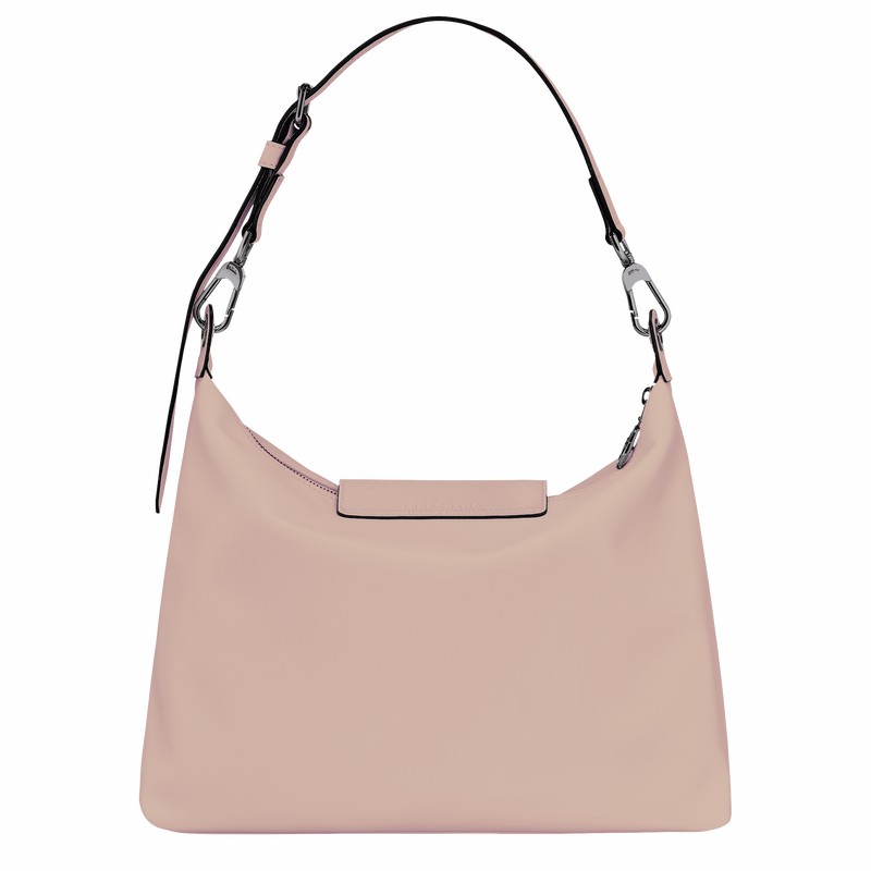 Beige Longchamp Le Pliage Xtra M Hobo bag - Leather UK | 10189987542