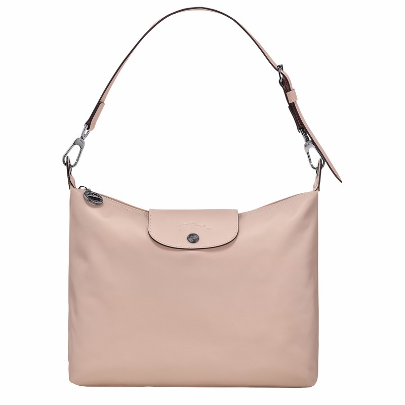 Beige Longchamp Le Pliage Xtra M Hobo bag - Leather UK | 10189987542