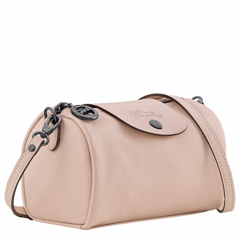 Beige Longchamp Le Pliage Xtra XS Crossbody bag - Leather UK | 10255987542