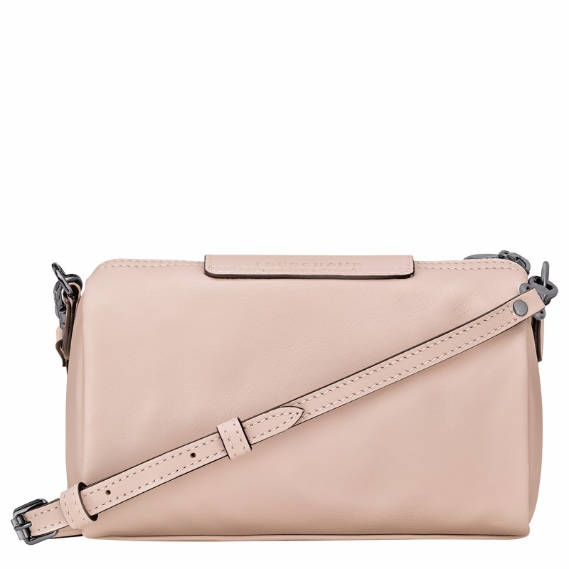 Beige Longchamp Le Pliage Xtra XS Crossbody bag - Leather UK | 10255987542