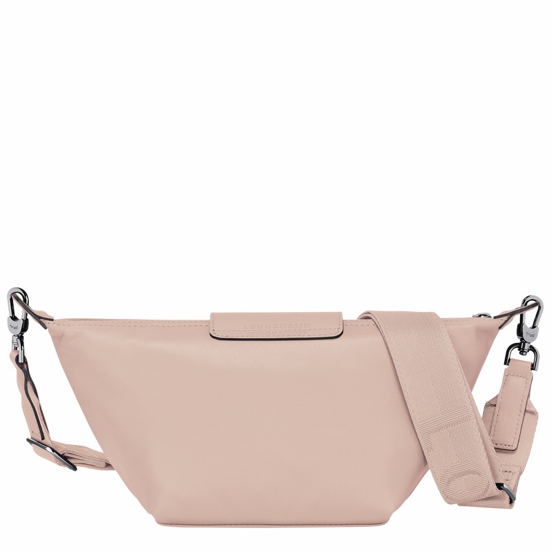 Beige Longchamp Le Pliage Xtra XS Crossbody bag - Leather UK | 10212987542