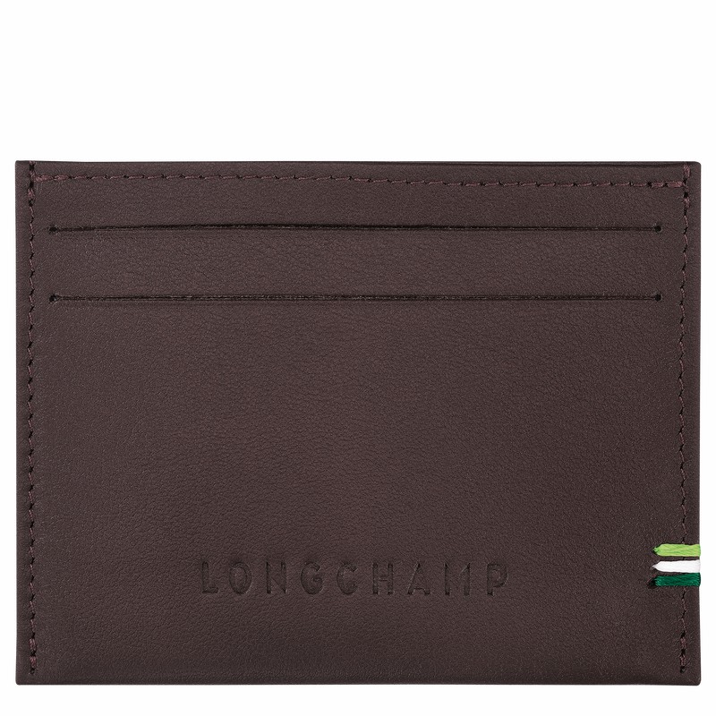 Beige Longchamp sur Seine Card holder - Leather UK | L3218HCX002