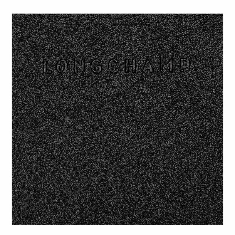 Black Longchamp 3D Wallet - Leather UK | L3622HCV001