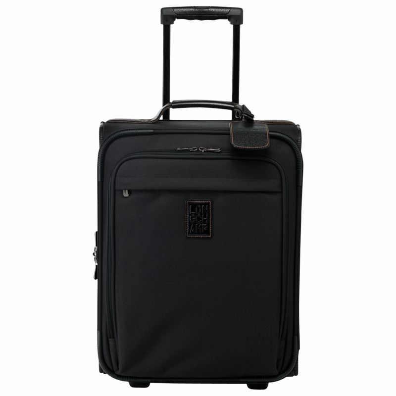 Black Longchamp Boxford S Suitcase - Recycled canvas UK | L1422080001-