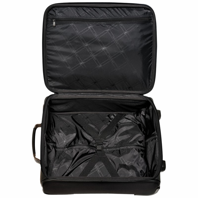 Black Longchamp Boxford S Suitcase - Recycled canvas UK | L1422080001