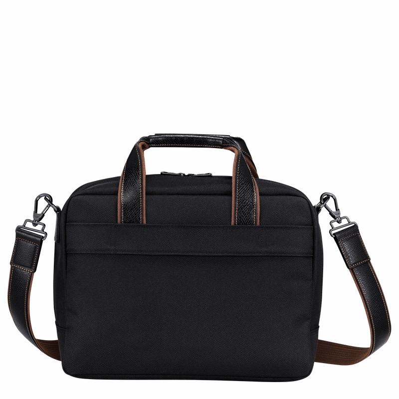 Black Longchamp Boxford S Travel bag - Recycled canvas UK | L1658080001-