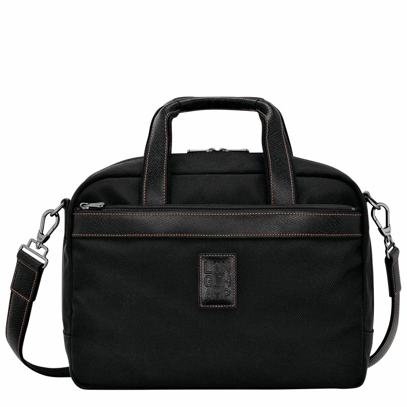 Black Longchamp Boxford S Travel bag - Recycled canvas UK | L1658080001-