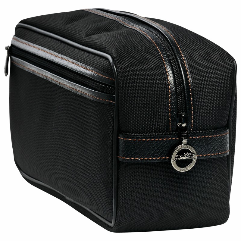 Black Longchamp Boxford Toiletry case - Recycled canvas UK | L1034080001-