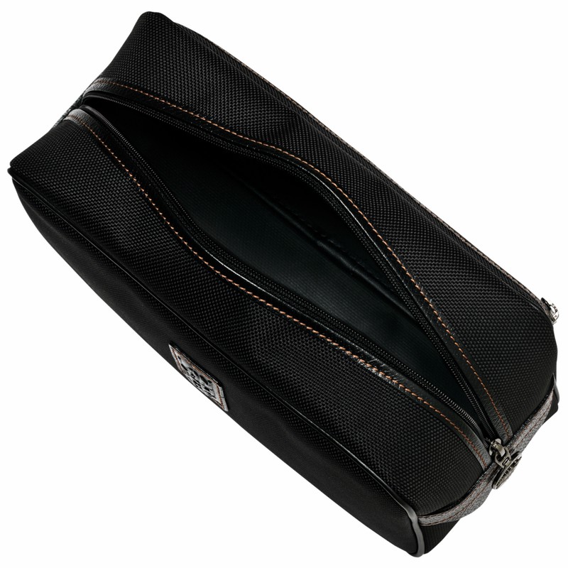 Black Longchamp Boxford Toiletry case - Recycled canvas UK | L1034080001-